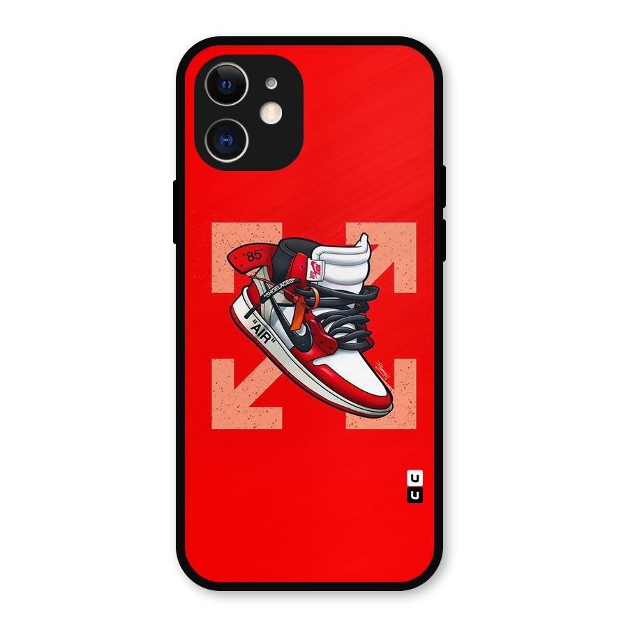 Trendy Air Shoes Metal Back Case for iPhone 12