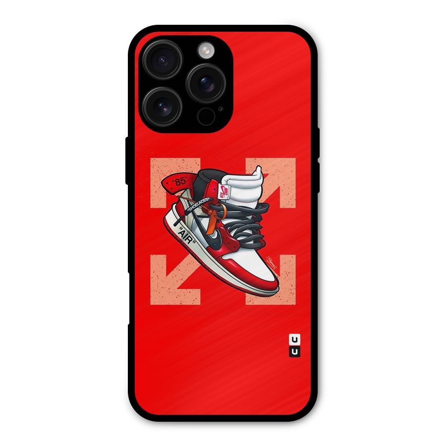 Trendy Air Shoes Metal Back Case for iPhone 16 Pro Max
