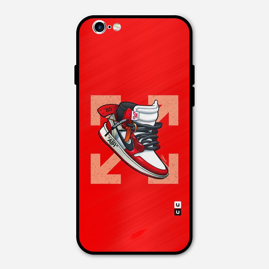 Trendy Air Shoes Metal Back Case for iPhone 6 6s