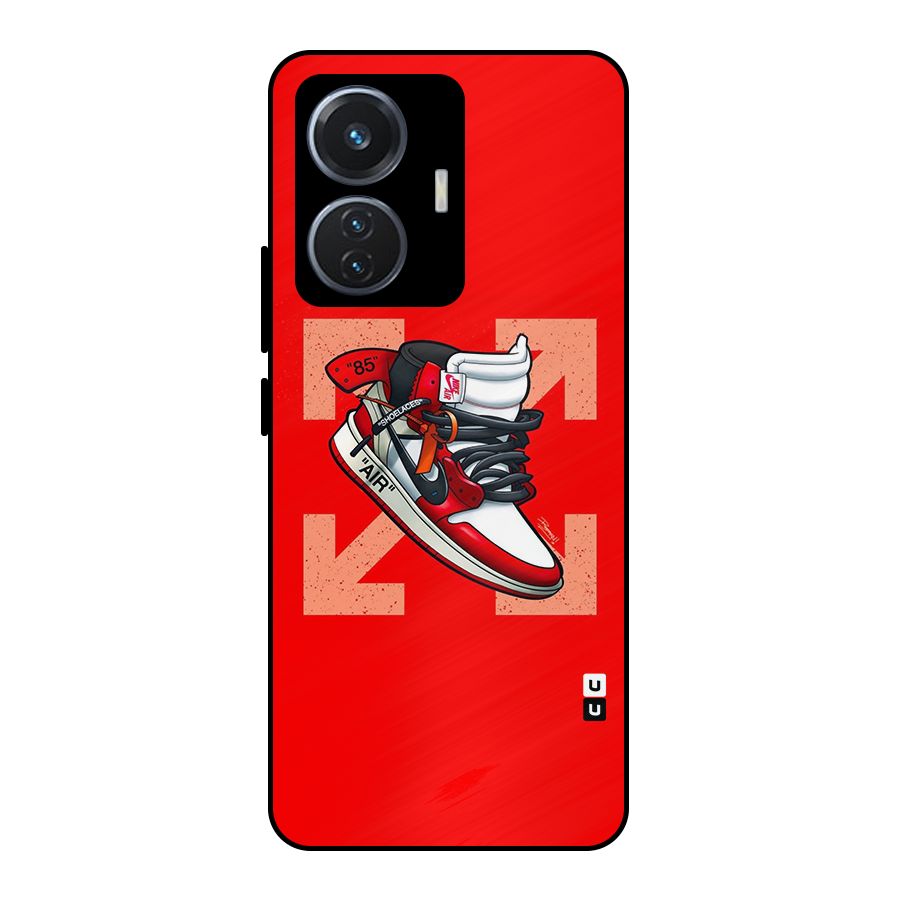 Trendy Air Shoes Metal Back Case for iQOO Z6 44W