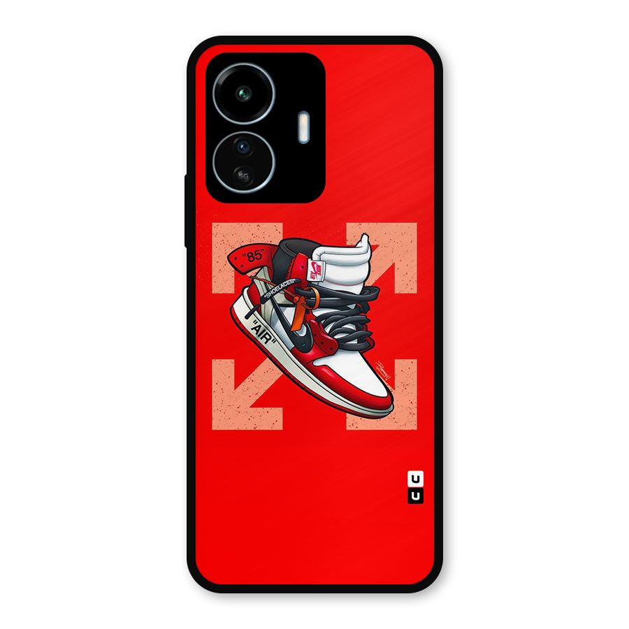 Trendy Air Shoes Metal Back Case for vivo iQOO Z6 Lite 5G