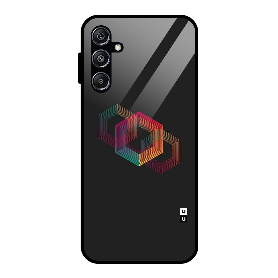 Tri-hexa Colours Glass Back Case for Galaxy M34 5G