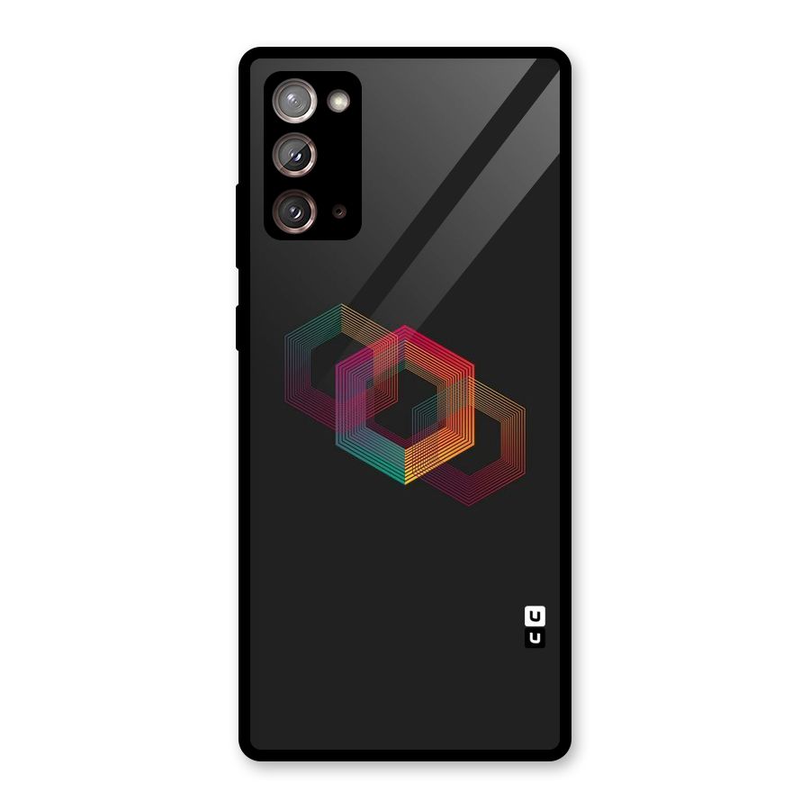 Tri-hexa Colours Glass Back Case for Galaxy Note 20