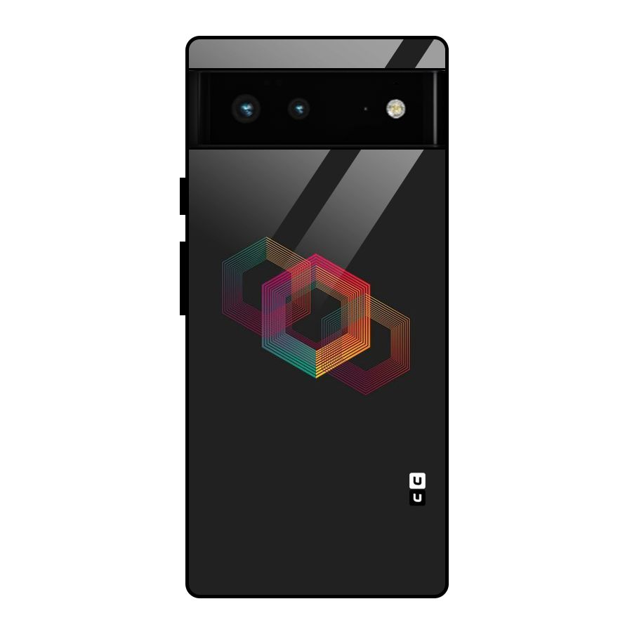 Tri-hexa Colours Glass Back Case for Google Pixel 6
