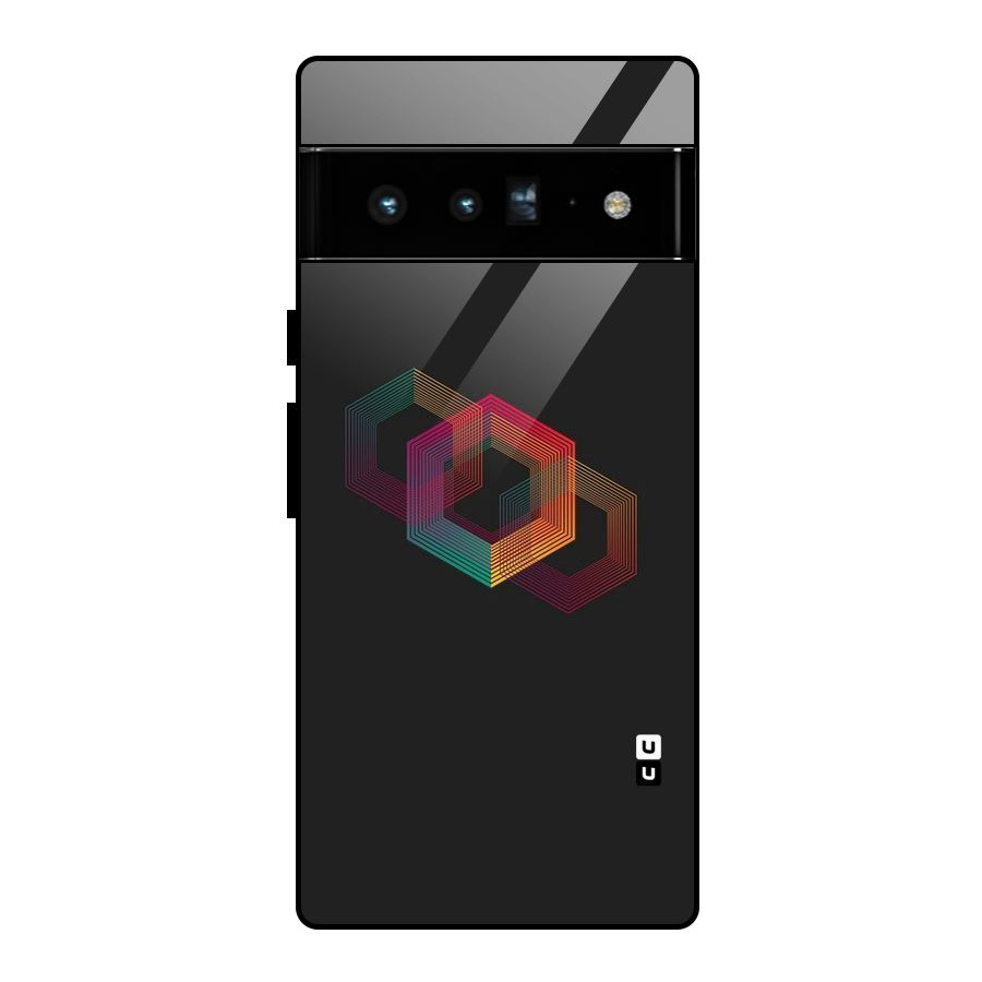 Tri-hexa Colours Glass Back Case for Google Pixel 6 Pro