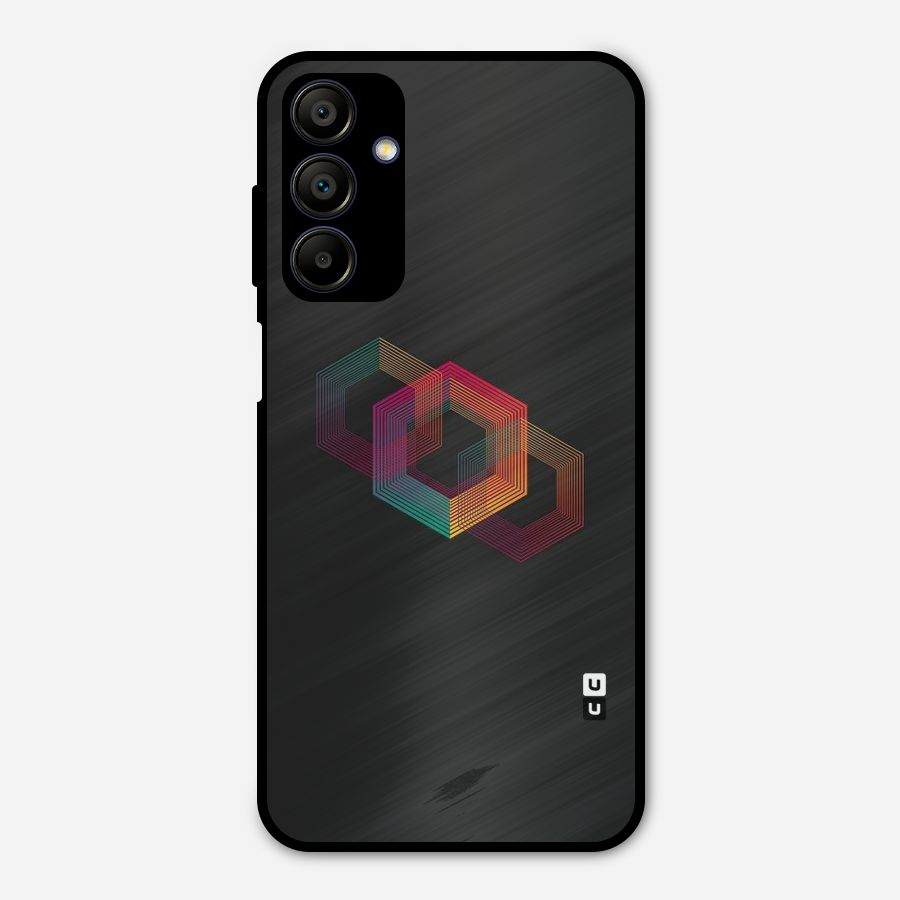 Tri-hexa Colours Metal Back Case for Galaxy A15 5G