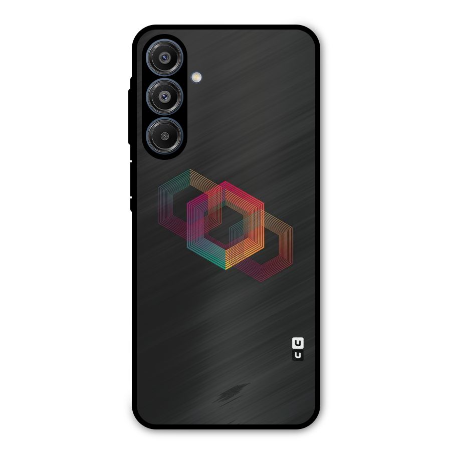 Tri-hexa Colours Metal Back Case for Galaxy A16 5G