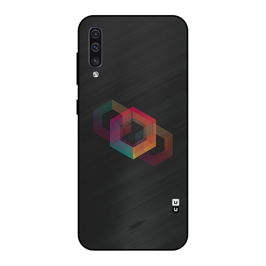 Tri-hexa Colours Metal Back Case for Galaxy A30s