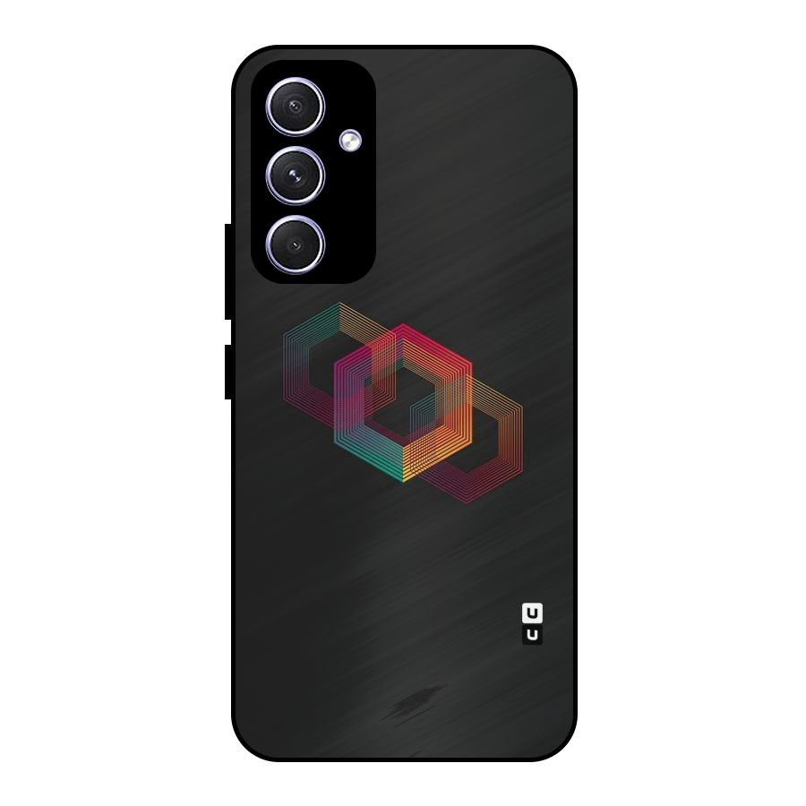 Tri-hexa Colours Metal Back Case for Galaxy A54