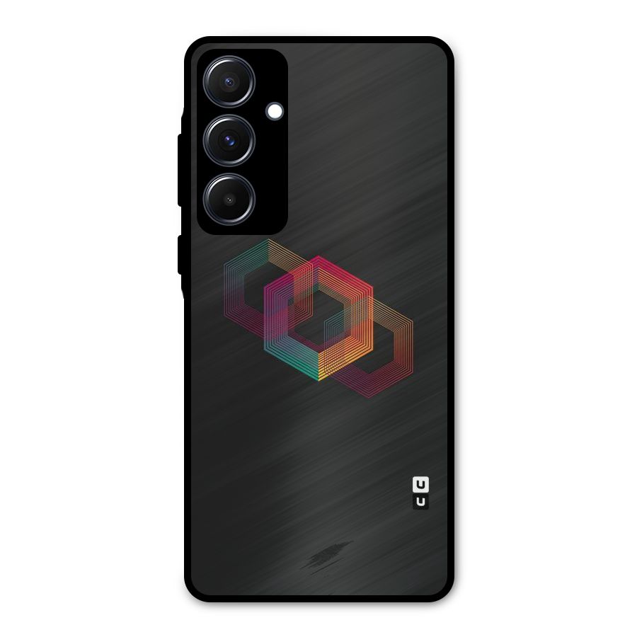 Tri-hexa Colours Metal Back Case for Galaxy A55