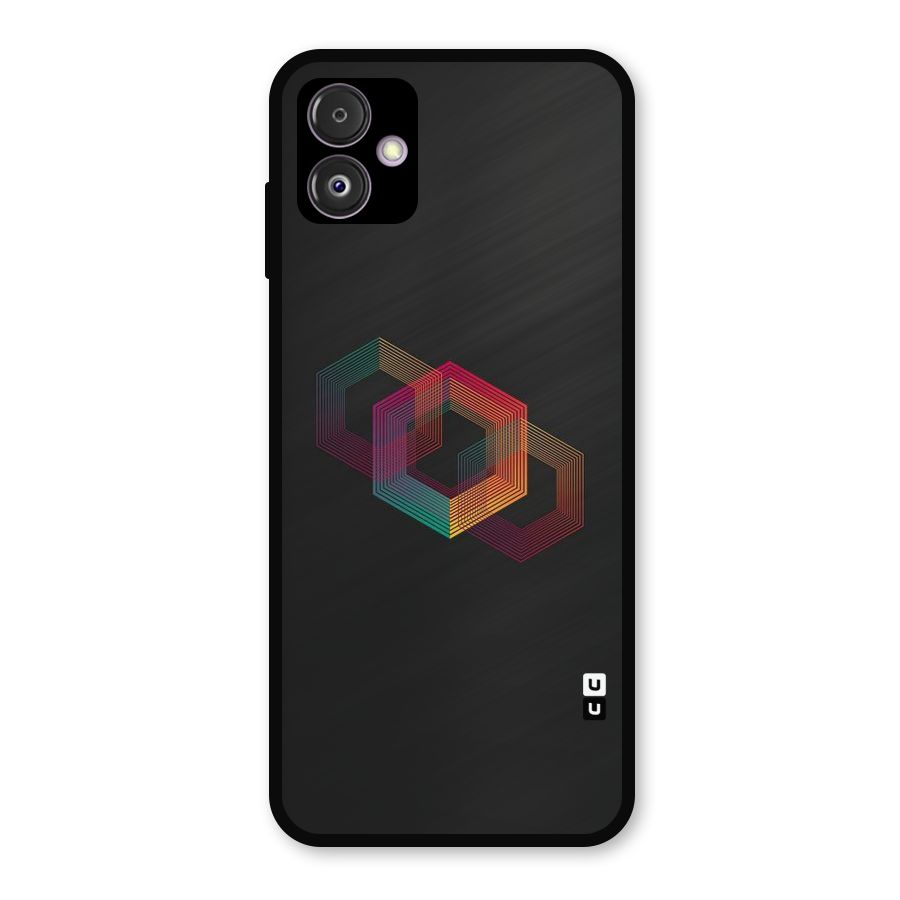 Tri-hexa Colours Metal Back Case for Galaxy F14
