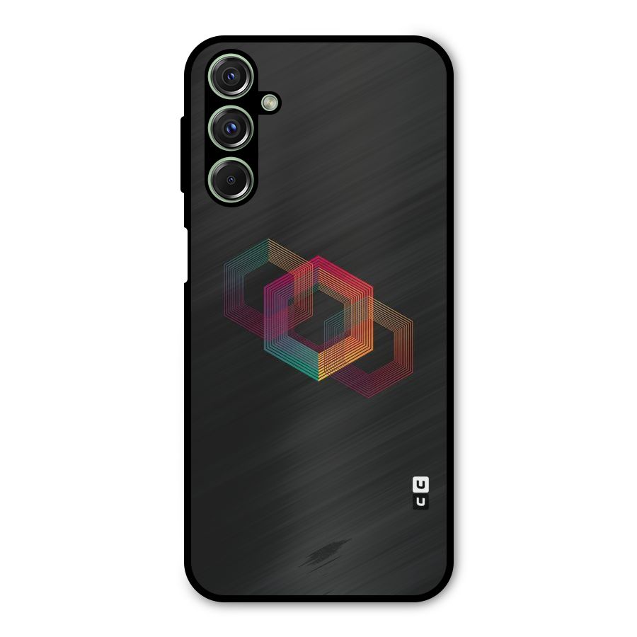 Tri-hexa Colours Metal Back Case for Galaxy F34