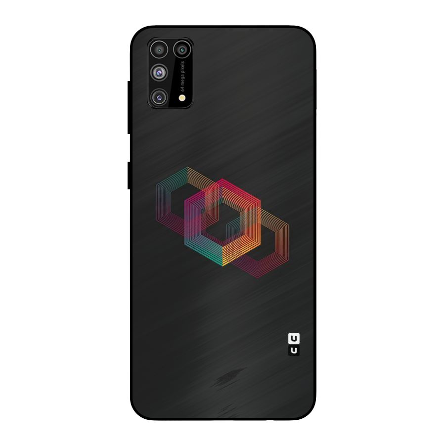 Tri-hexa Colours Metal Back Case for Galaxy F41