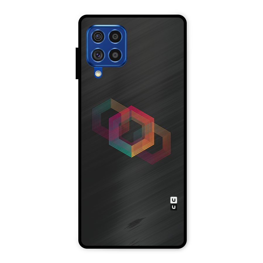 Tri-hexa Colours Metal Back Case for Galaxy F62