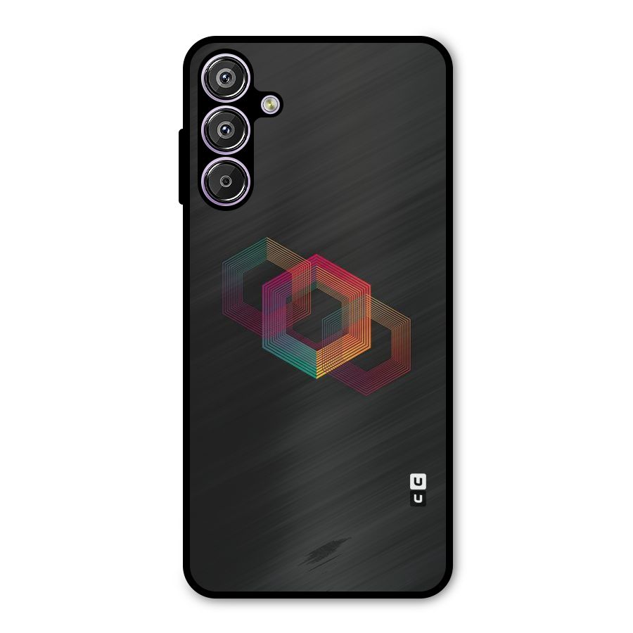 Tri-hexa Colours Metal Back Case for Galaxy M15