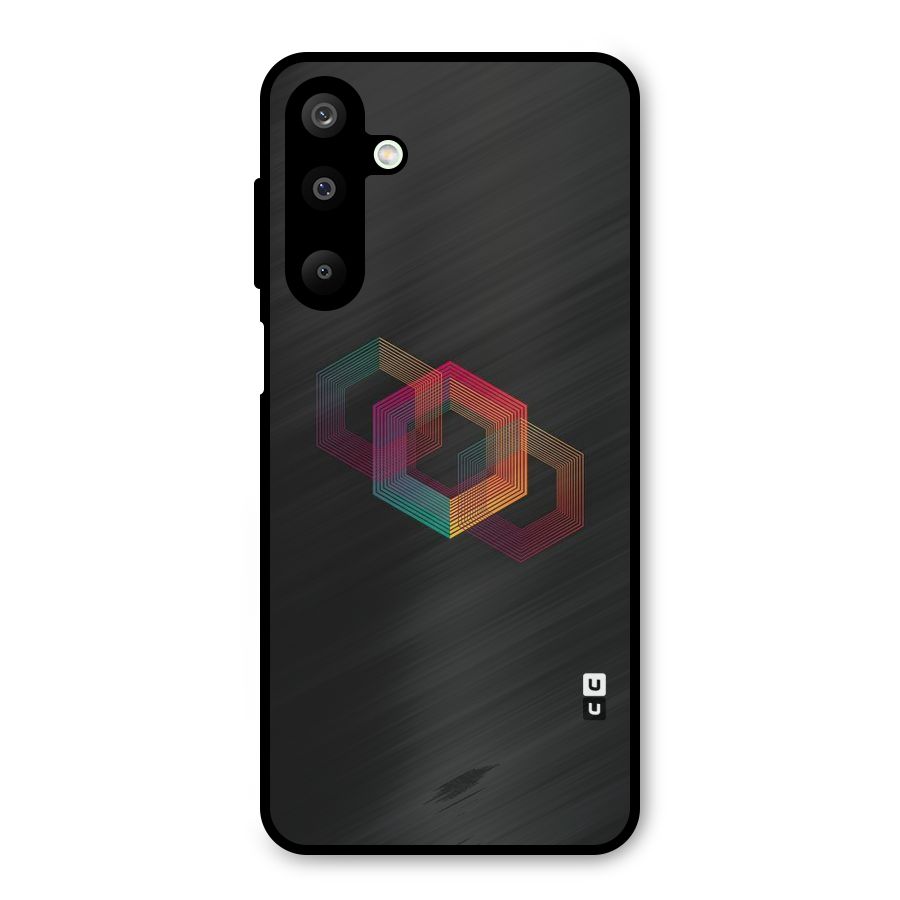 Tri-hexa Colours Metal Back Case for Galaxy M16