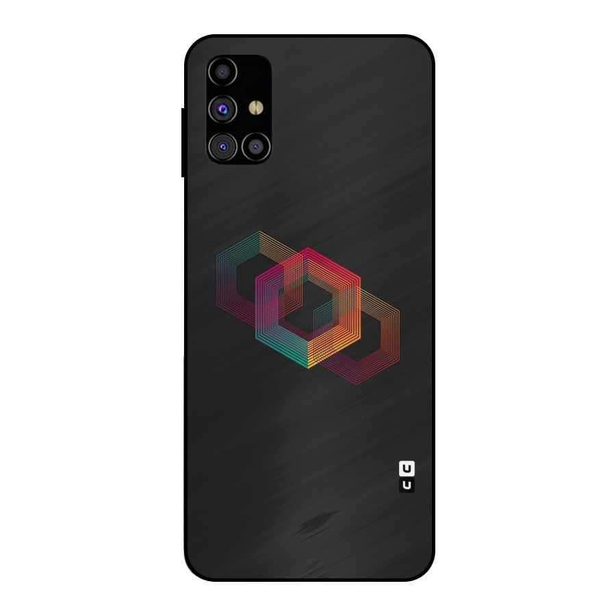 Tri-hexa Colours Metal Back Case for Galaxy M31s