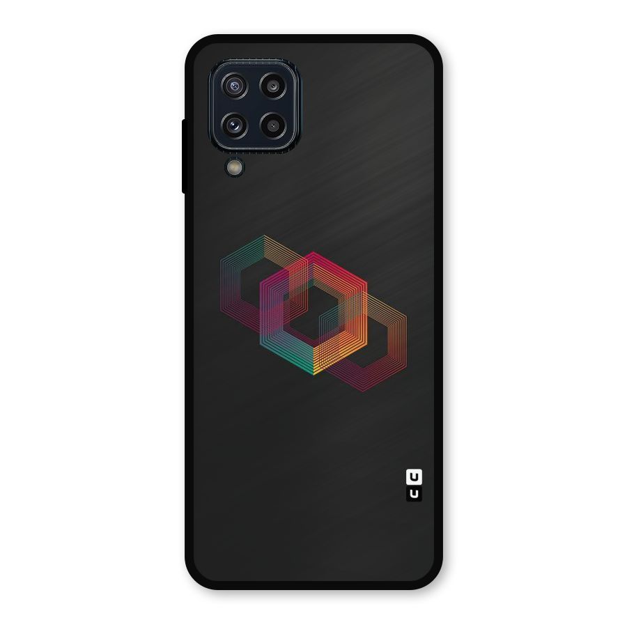 Tri-hexa Colours Metal Back Case for Galaxy M32