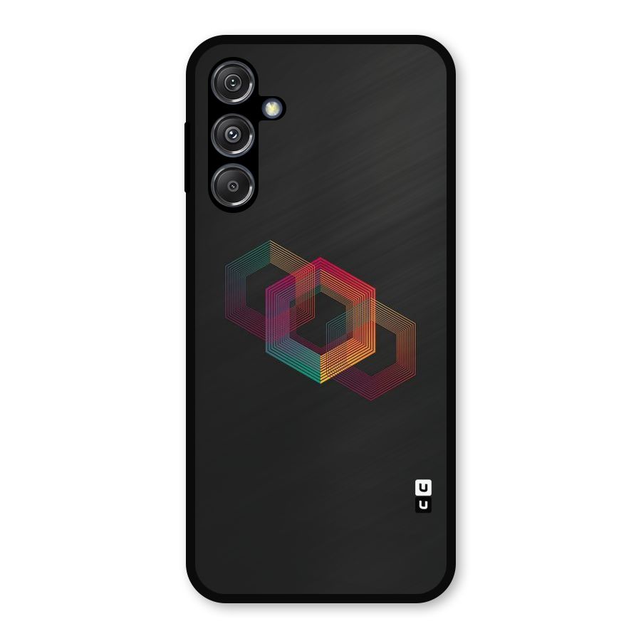 Tri-hexa Colours Metal Back Case for Galaxy M34 5G