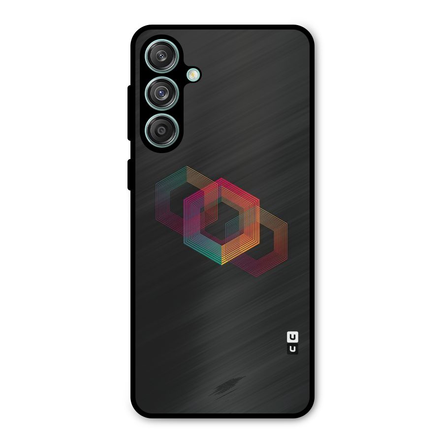 Tri-hexa Colours Metal Back Case for Galaxy M55 5G