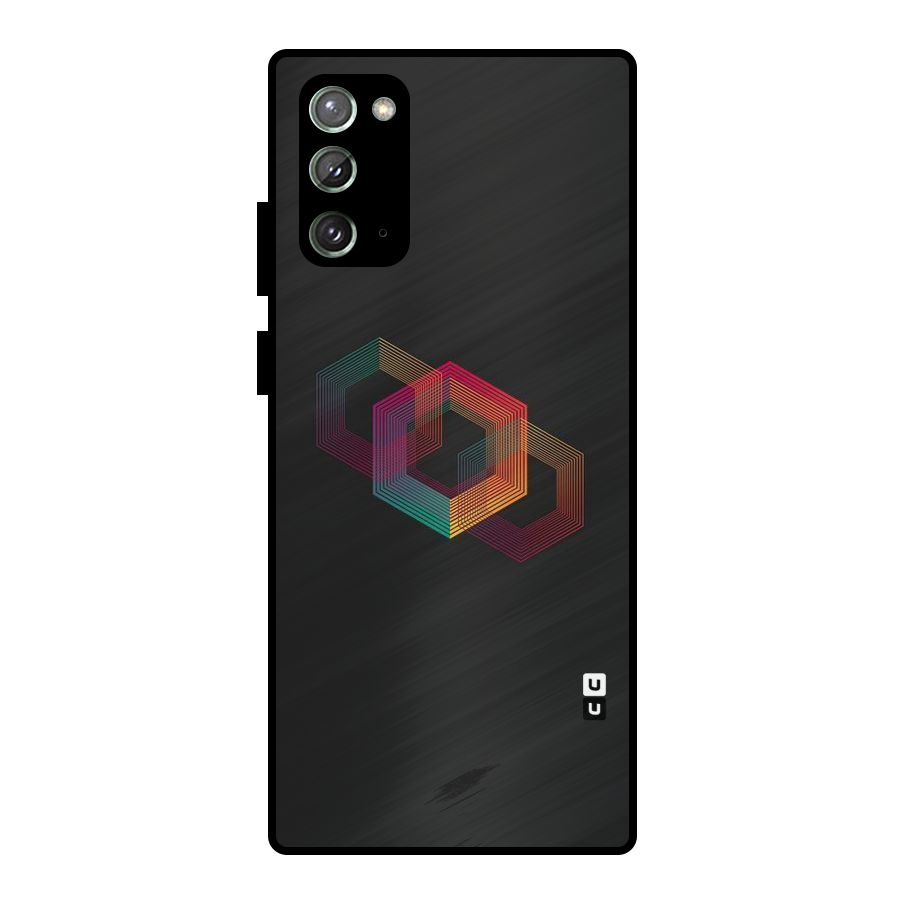 Tri-hexa Colours Metal Back Case for Galaxy Note 20