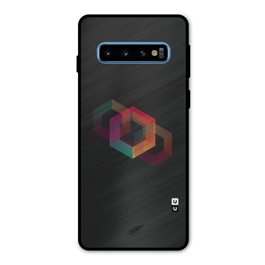 Tri-hexa Colours Metal Back Case for Galaxy S10