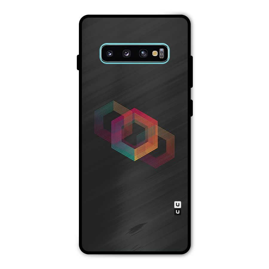 Tri-hexa Colours Metal Back Case for Galaxy S10 Plus