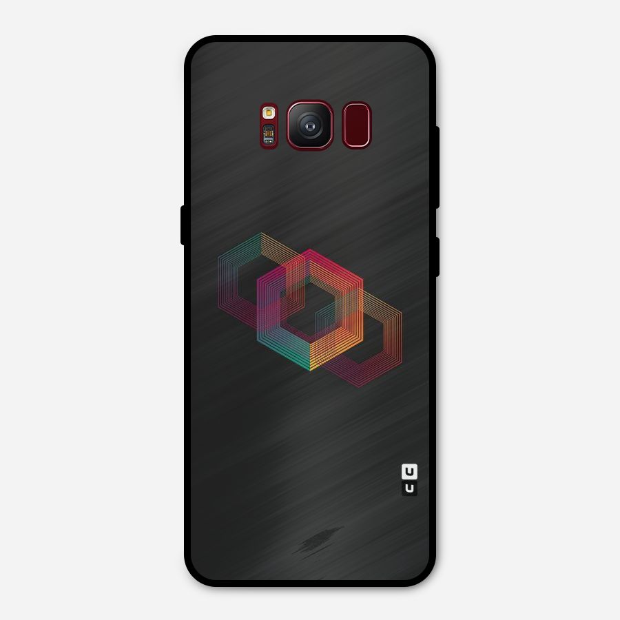 Tri-hexa Colours Metal Back Case for Galaxy S8