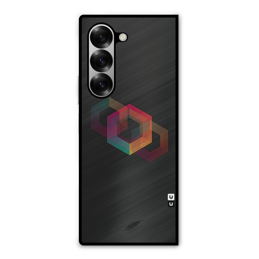 Tri-hexa Colours Metal Back Case for Galaxy Z Fold6