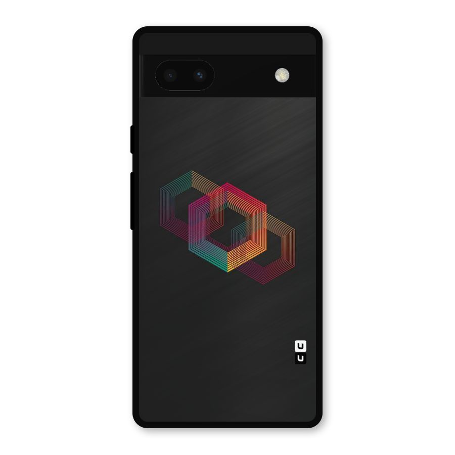Tri-hexa Colours Metal Back Case for Google Pixel 6a