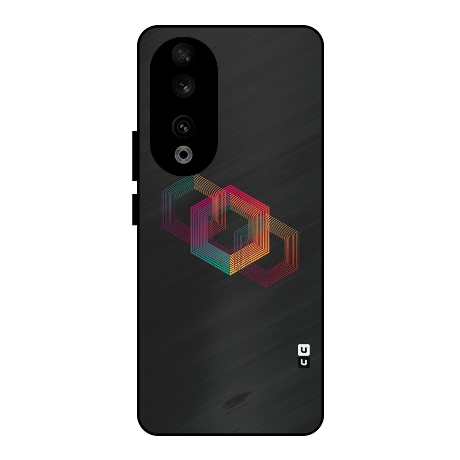 Tri-hexa Colours Metal Back Case for Honor 90
