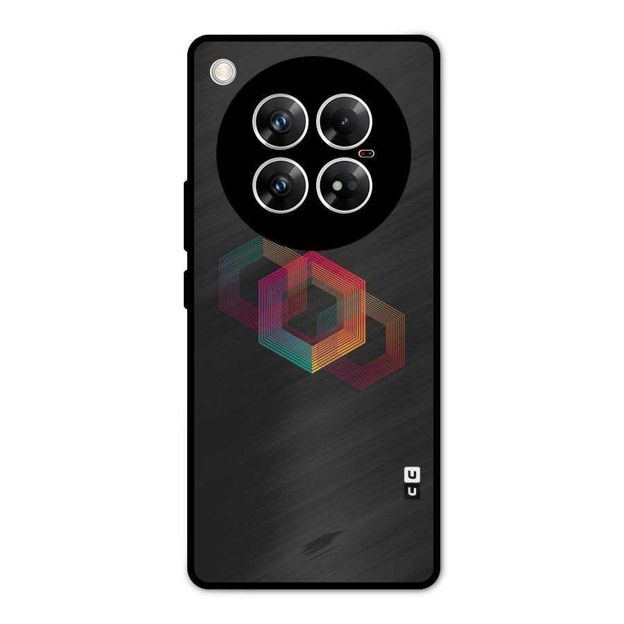 Tri-hexa Colours Metal Back Case for Infinix Zero 40 5G