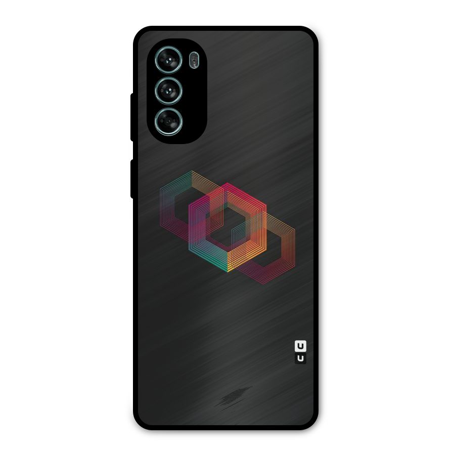 Tri-hexa Colours Metal Back Case for Moto G62