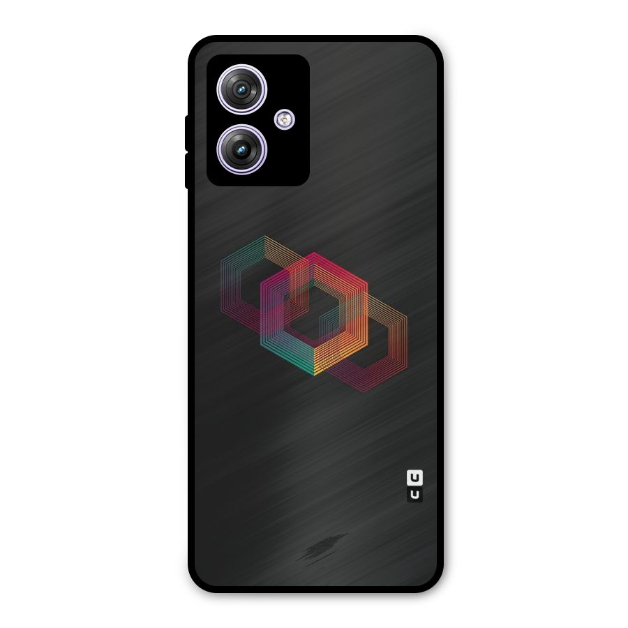 Tri-hexa Colours Metal Back Case for Moto G64