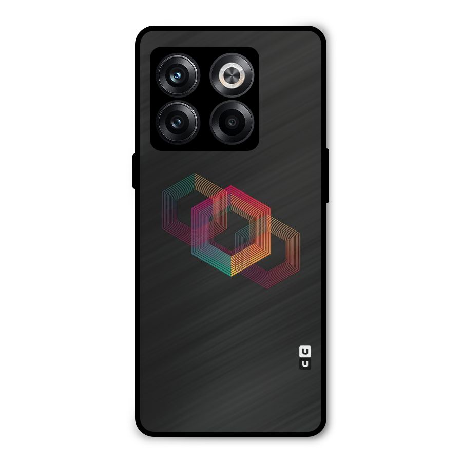Tri-hexa Colours Metal Back Case for OnePlus 10T