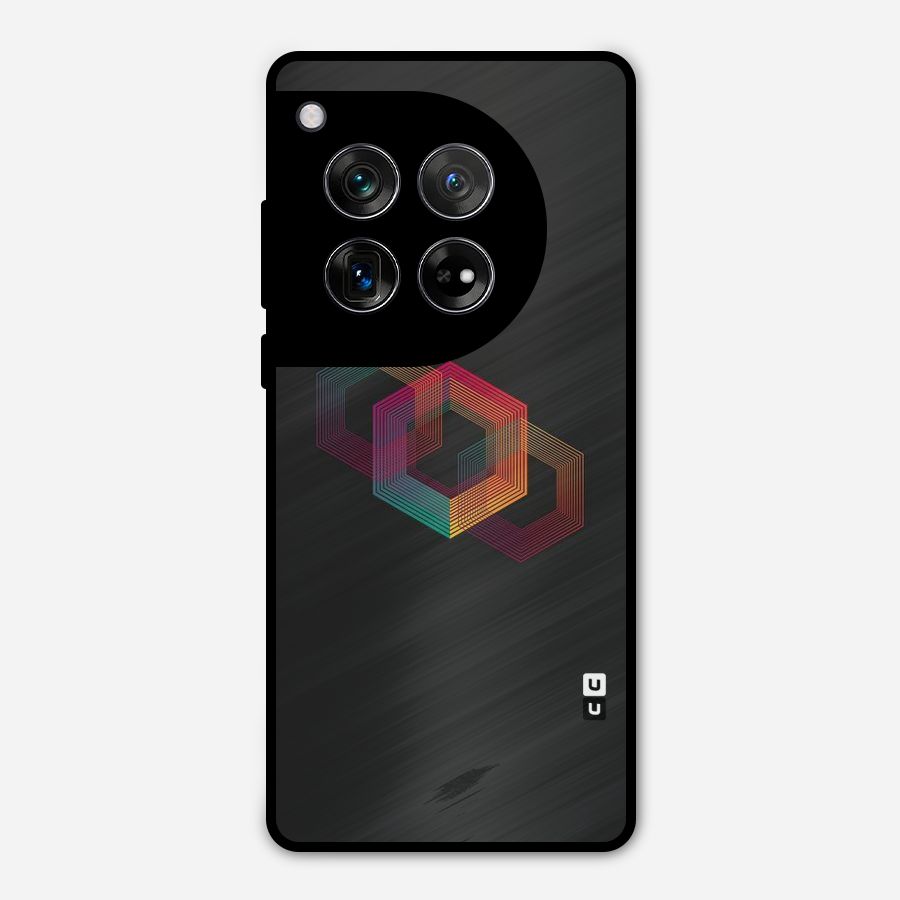 Tri-hexa Colours Metal Back Case for OnePlus 12