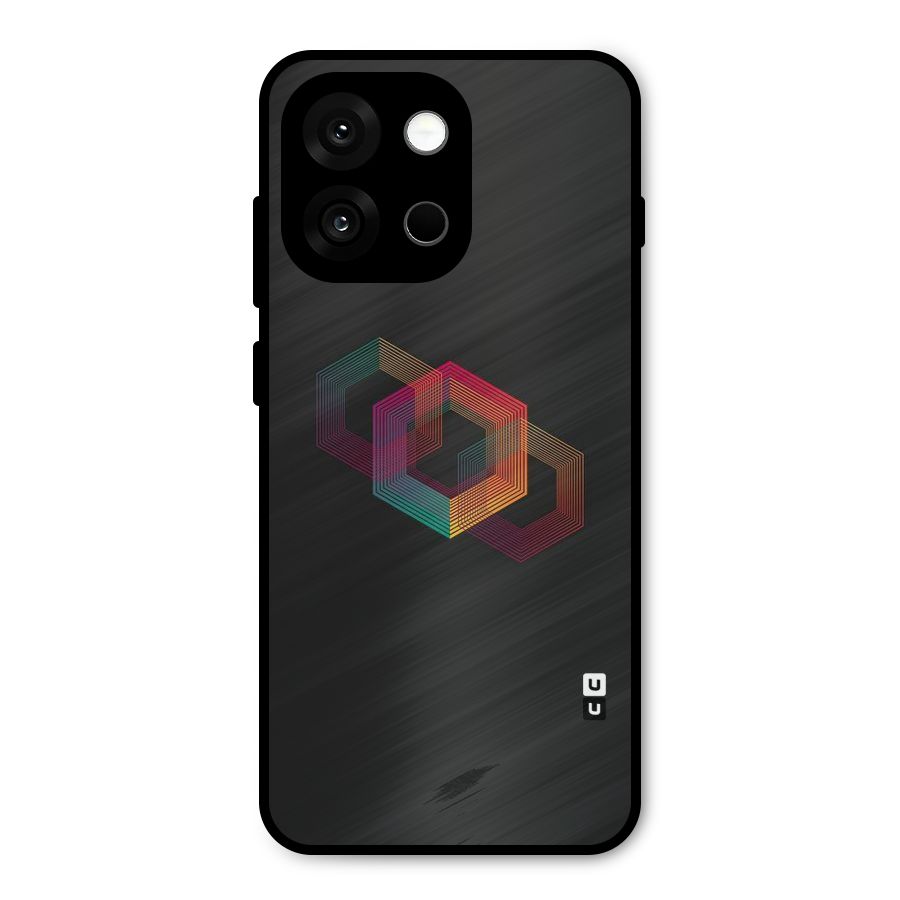 Tri-hexa Colours Metal Back Case for OnePlus 13s