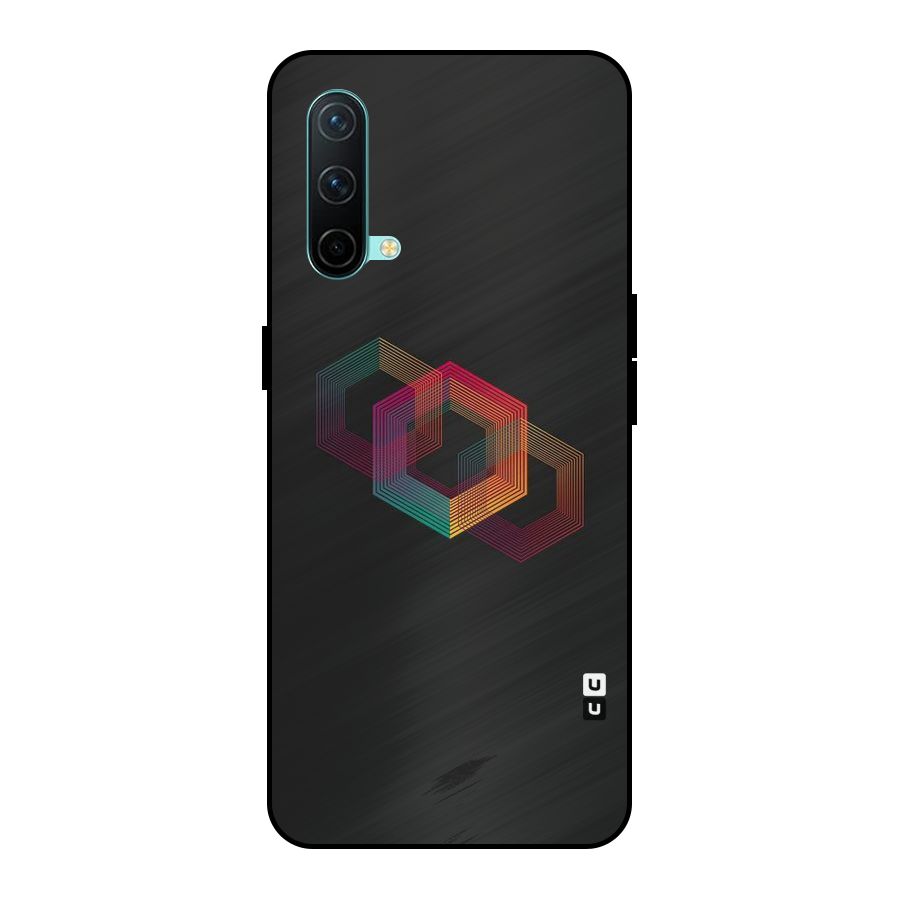 Tri-hexa Colours Metal Back Case for OnePlus Nord CE 5G