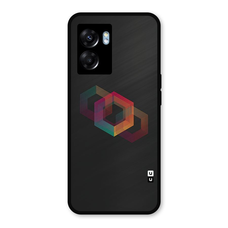 Tri-hexa Colours Metal Back Case for Oppo K10 (5G)