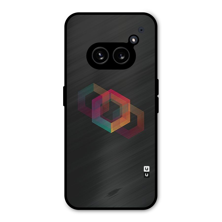 Tri-hexa Colours Metal Back Case for Nothing Phone 2a