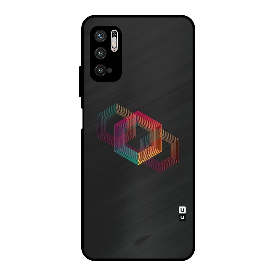Tri-hexa Colours Metal Back Case for Poco M3 Pro 5G