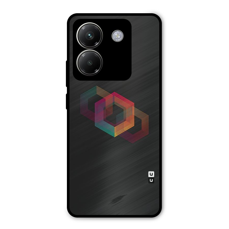 Tri-hexa Colours Metal Back Case for Poco M7 Pro 5G