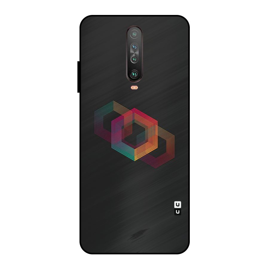 Tri-hexa Colours Metal Back Case for Poco X2