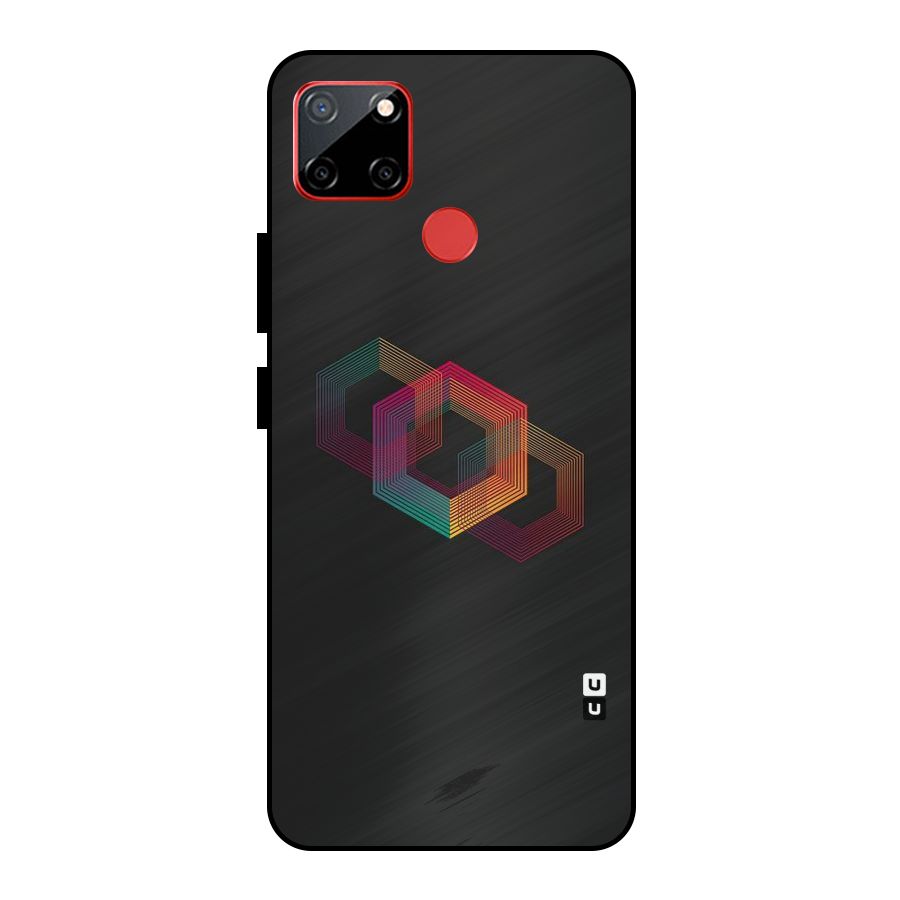 Tri-hexa Colours Metal Back Case for Realme C12