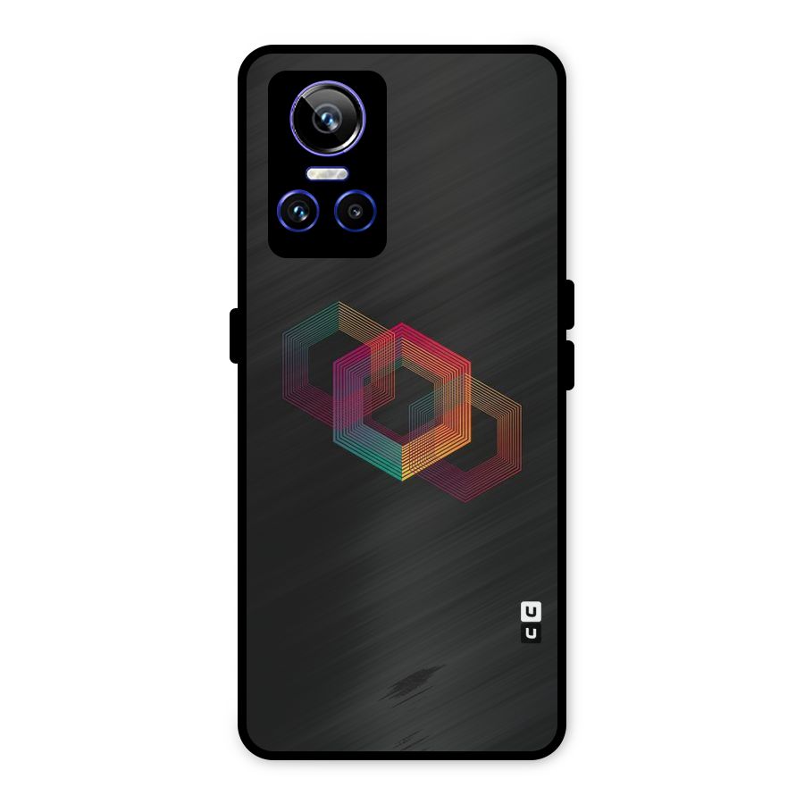 Tri-hexa Colours Metal Back Case for Realme GT Neo 3