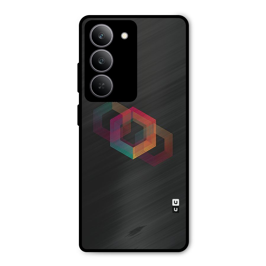 Tri-hexa Colours Metal Back Case for Realme P3x