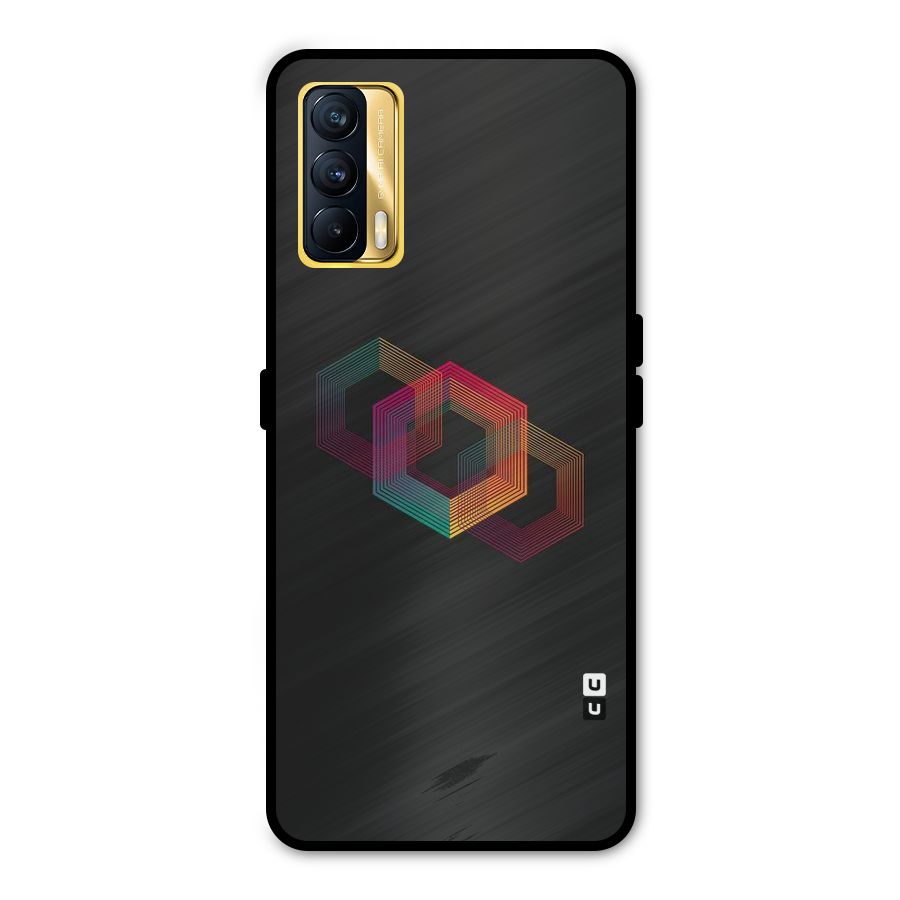Tri-hexa Colours Metal Back Case for Realme X7