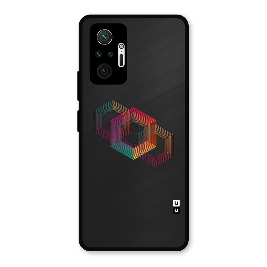 Tri-hexa Colours Metal Back Case for Redmi Note 10 Pro Max