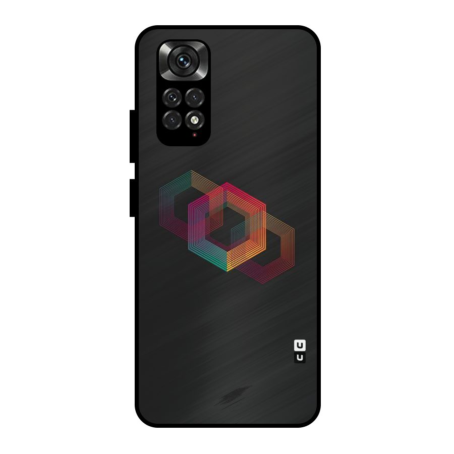 Tri-hexa Colours Metal Back Case for Redmi Note 11 Pro Plus 5G