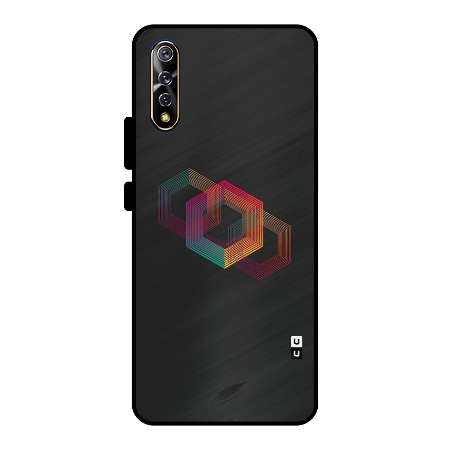 Tri-hexa Colours Metal Back Case for Vivo S1